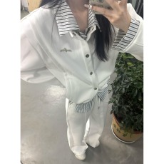 批发美式复古假两件卫衣<b class='q'>男</b>翻领简约潮牌宽松<b class='q'>休闲</b>百搭长袖上衣<b class='q'>外套</b>情侣