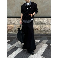 批发美式复古假两件卫衣<b class='q'>男</b>翻领简约潮牌宽松<b class='q'>休闲</b>百搭长袖上衣<b class='q'>外套</b>情侣