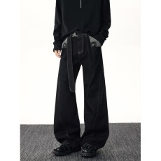 批发日系原宿时尚ins<b class='q'>牛仔裤</b>简约流行新款慵懒百搭潮流气质文艺