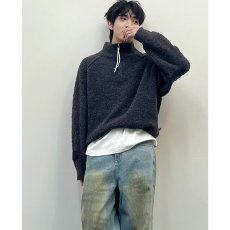 批发秋冬新款简约拼接立领半拉链卫衣男高级感时尚百搭休闲打底衫