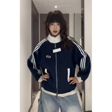 批发新款百搭潮流时尚文艺ins开衫卫衣流行原宿日系简约气质慵懒