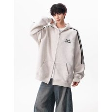 批发美式高街重磅简约基础字母<b class='q'>开衫</b>连帽宽松舒适百<b class='q'>搭</b><b class='q'>长袖</b>卫衣外套