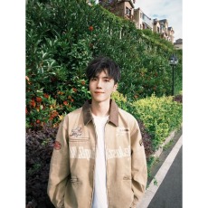 批发美式飞行员<b class='q'>夹克</b>男春秋2025新款翻领宽松休闲帅气<b class='q'>男士</b><b class='q'>外套</b>百搭