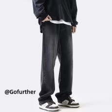 批发韩版纯色牛仔裤手感软<b class='q'>男童</b>春<b class='q'>装</b>牛仔裤2025新品中大童运动休闲长裤