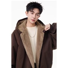 批发美式简约纯色连帽飞行<b class='q'>夹克</b><b class='q'>男士</b>2025秋冬新款潮牌百搭宽松休闲<b class='q'>外套</b>