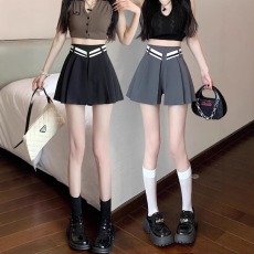 批发西装阔腿<b class='q'>短裤</b>子秋季2025年新款<b class='q'>高腰</b>女士裙裤休闲小个子春秋热裤黑