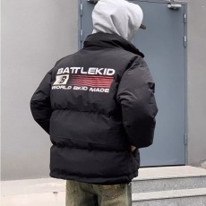 批发美式休闲潮牌高街休闲小众立领<b class='q'>外套</b>2025秋冬男款宽松保暖长袖棉服