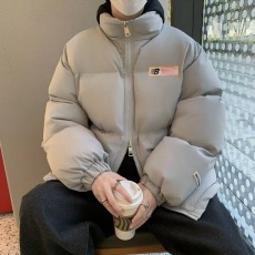 批发美式新款旗帜棉衣<b class='q'>外套</b>男女冬季国潮宽松加厚保暖面包服棉袄