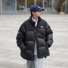 批发2025冬季高街痞帅棉衣皮夹克男女款加厚保暖面包服美式<b class='q'>外套</b>