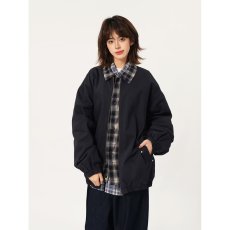 批发2025秋冬潮牌美式复古纯色翻领夹克男女宽松百搭高级感休闲<b class='q'>外套</b>