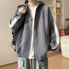 批发拉链开衫卫衣男女秋冬款美式潮牌重磅连帽休闲上衣服夹克<b class='q'>外套</b>