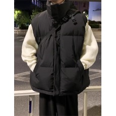 批发棉服背心<b class='q'>马甲</b><b class='q'>男</b>生帅气立领<b class='q'>男</b>装2025新款潮流外套上衣保暖加厚棉衣