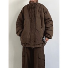 批发美式复古棉服男士冬季2023年加厚保暖<b class='q'>棒球</b>领棉<b class='q'>服外套</b>