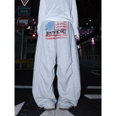 批发原宿文艺简约纯棉华棉复合字母印花卫裤慵懒新款流行<b class='q'>气质</b>潮流ins