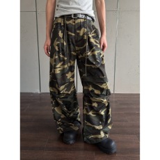 美式复古迷彩伞兵工装裤男女宽松阔腿嘻哈街舞休闲裤潮情侣