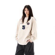 批发美式复古运动球服卫衣<b class='q'>男</b>女春秋季潮牌宽松休闲情侣款<b class='q'>体恤</b>衫