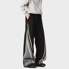 批发美式休闲<b class='q'>运动裤</b>女春秋高腰宽松垂感束脚卫裤小个子直筒学生阔腿裤