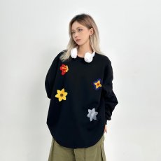 批发秋冬新款男女<b class='q'>卫衣</b><b class='q'>潮牌</b>圆领打底刺绣长袖无帽简约潮流宽松上衣