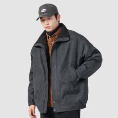 批发<b class='q'>男士</b>美式翻领<b class='q'>皮衣</b>外套男夏季潮高级感男装2025年新款复古机车夹克