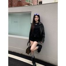 批发美式复古时尚潮流皮衣外套秋季2025新款<b class='q'>街头</b>高级感机车服百搭上衣