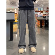 批发秋冬新款休闲<b class='q'>裤</b>男斑马纹肌理宽松直筒<b class='q'>裤</b>阔腿<b class='q'>裤</b><b class='q'>重磅</b>卫<b class='q'>裤</b>男生弯刀<b class='q'>裤</b>