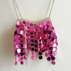 批发轻奢欧洲站欧美<b class='q'>性感</b>辣妹<b class='q'>夜店</b>蹦迪表演镂空上衣重工闪闪亮片吊带背心外套女