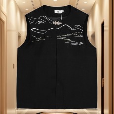 批发潮牌复古刺绣新中式马甲外套男秋季宽松情侣盘扣外穿背心