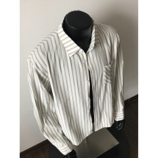 批发帅气简约原宿风条纹长袖<b class='q'>衬衫</b>男女款秋季潮流日系休闲翻领<b class='q'>衬衣</b>外套