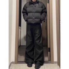 批发高街百搭褶皱微喇叭<b class='q'>西裤</b><b class='q'>男</b>款2025秋冬垂感cleanfit休闲拖地裤<b class='q'>男</b>