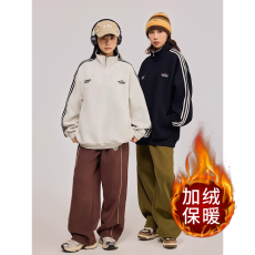 批发重磅半拉链卫衣男男款春秋男士内搭上衣长袖男生春季无帽外套