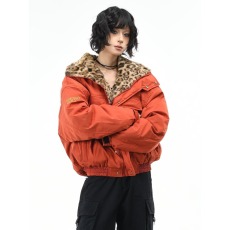 批发冬季美式棉服工装夹克男宽松潮牌大码防风冲锋衣男士红色休闲外套