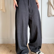 批发灰色毛呢高级感裤子<b class='q'>男</b>2025春秋流行穿搭<b class='q'>西装</b>裤宽松阔腿垂感休闲裤