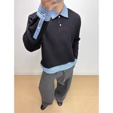 批发春秋美式潮牌假两件<b class='q'>衬衫</b>领卫衣男女重磅宽松休闲百搭<b class='q'>情侣</b><b class='q'>打底</b>上衣