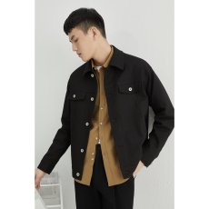 批发潮流<b class='q'>男士</b>小众翻领<b class='q'>夹克</b>衫2025秋季新款商务休闲上衣青年百搭<b class='q'>外套</b>