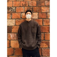 批发亨利领新款毛衣男冬季<b class='q'>日系</b>复古保暖毛线衣外套简约内搭打底衫毛衫