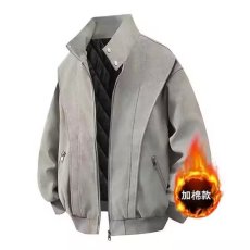 批发麂皮绒复古翻领<b class='q'>夹克</b><b class='q'>男士</b>春秋季2025新款男生美式休闲工装<b class='q'>外套</b>