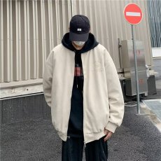 批发重磅麂皮绒<b class='q'>棒球</b><b class='q'>服外套</b>男2025秋季美式潮牌高级宽松大码休闲夹克