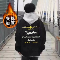 批发棒球服情侣外套秋冬港风星星美式印花飞行员男<b class='q'>女</b>宽松街头夹克棉服