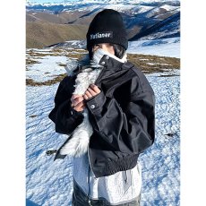 批发2025冬季美式座山雕翻领毛领<b class='q'>棉衣</b>男<b class='q'>女</b>情侣宽松保暖夹克棉服