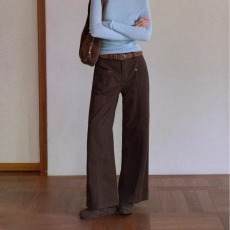 批发2025美式复古水洗宽松直筒<b class='q'>牛仔</b>裤男女高街cleanfit阔腿拖地长裤