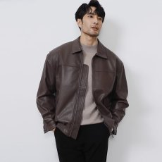 批发潮流皮夹克男秋季2025新款修身高级感痞帅上衣<b class='q'>机车</b>复古<b class='q'>皮衣</b>男外套