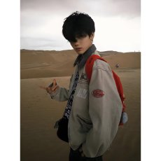 批发美式复古重磅工装夹克男潮牌春秋季宽松大码户外猎装痞帅外套