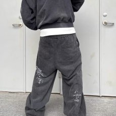 批发宽松运动卫裤男生胖子休闲裤大码束脚薄款加绒胖子学生裤秋冬<b class='q'>长裤</b>