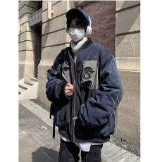 批发潮牌秋春秋美式复古飞行夹克休闲贴标<b class='q'>设计</b>棒球服工装外套男潮