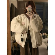 批发棉服女款2025新款美式复古棒球服夹克棉衣冬季棉袄超好看夹棉外套