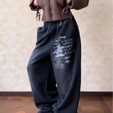 批发丛林老虎国潮hiphop爵士街舞运动<b class='q'>裤</b>美式嘻哈直筒阔腿<b class='q'>宽松</b>男女卫<b class='q'>裤</b>