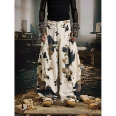 批发休闲潮流迷彩牛仔<b class='q'>裤</b>女秋冬新款高腰显瘦时尚<b class='q'>百搭</b>宽松阔腿拖地<b class='q'>裤</b>