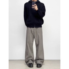 批发美式复古直筒垂感牛仔<b class='q'>裤</b>男女宽松休闲潮牌vibe长<b class='q'>裤</b>个性设计感<b class='q'>裤</b>子