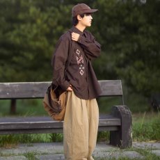 批发新中式刺绣盘扣民族风长袖衬衫<b class='q'>男</b>士宽松衬衣外套复古宽松休闲春秋