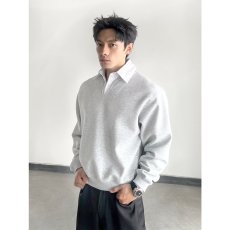 批发秋季男女款学院风<b class='q'>假两件</b><b class='q'>衬衫</b>领卫衣百搭痞帅休闲长袖潮流日系外套